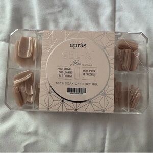 Apres Gel-X Alex Natural Square Medium Nails